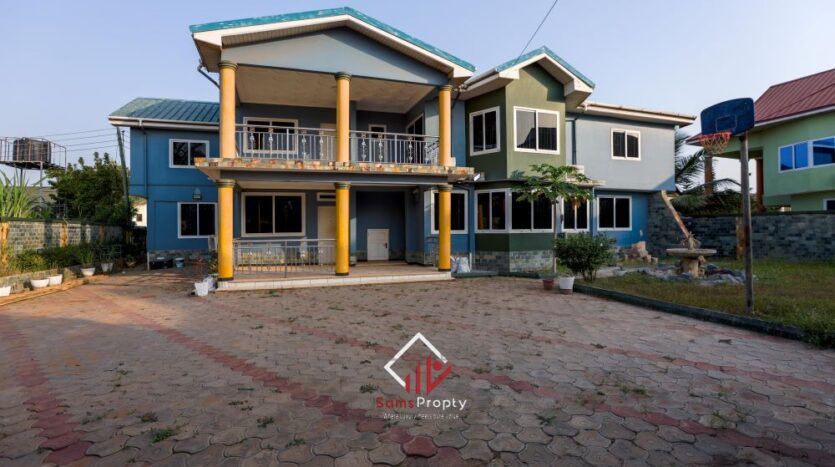 Luxurious 5-Bedroom Mansion with Cinema Room, Study, and Boys’ Quarters for Rent in Spintex | Samsvista