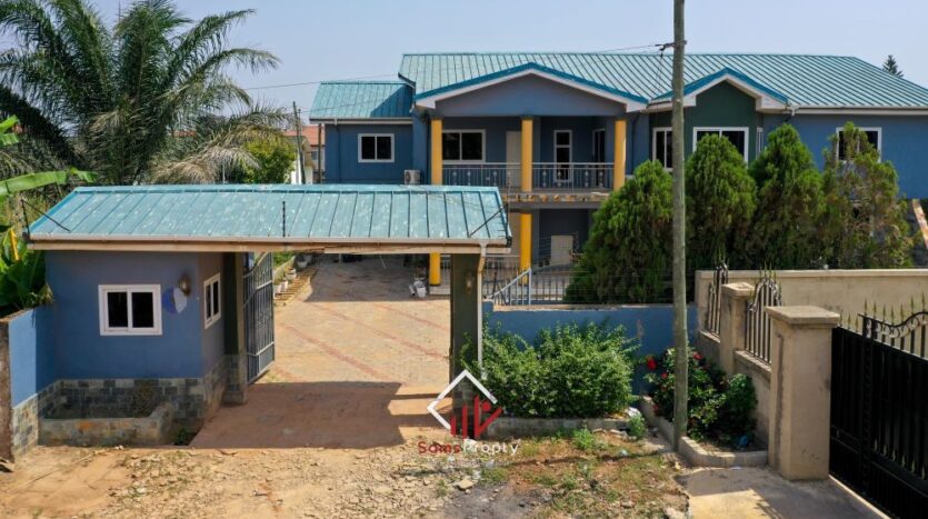 Luxurious 5-Bedroom Mansion with Cinema Room, Study, and Boys’ Quarters for Rent in Spintex | Samsvista