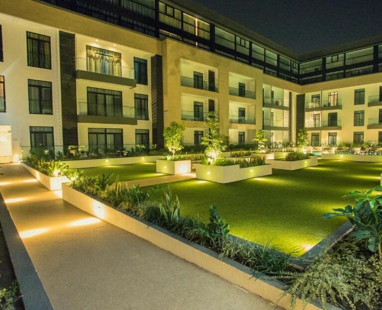 3-bedroom apartment in Cantoment, featuring en-suite bathrooms, a fitted kitchen, and balcony views. Ideal for families or investors looking for a prime cantoment location with good rental potential.